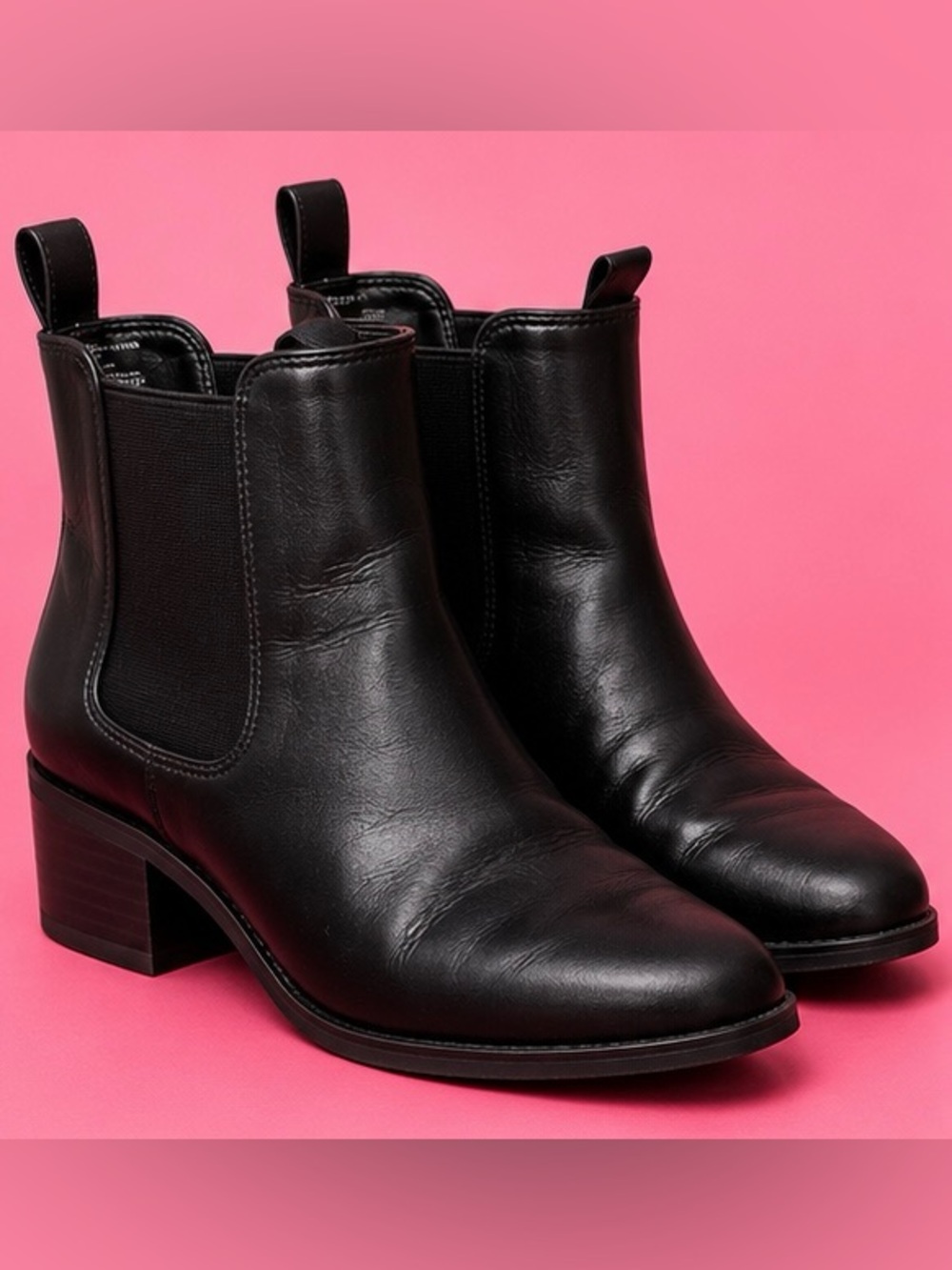 a new day Black Chelsea Ankle Boots